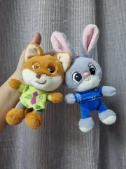 ズートピア ぬいぐるみ キーホルダー ニック、ジュディ セット