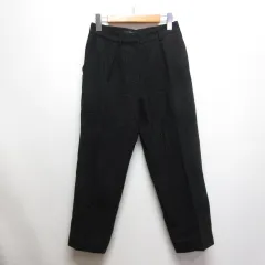 アーペーセー A.P.C. ウール混 ネップ テーパード パンツ 34 黒 ブラック センターシーム ジッパーフライ 裏地付きのサムネイル