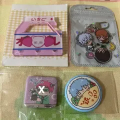 (バラ売り可能) 銀魂 通販 ウール コレクション カラビナ キーホルダー バッジ