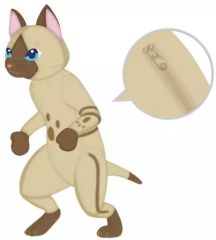 [중고] 가방(캐릭터) 아이루 봉제인형 파우치 [몬스터 헌터 월드: 아이스본]