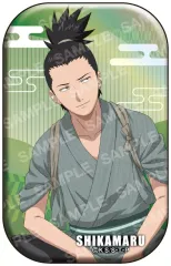 【中古】バッジ・ビンズ 奈良シカマル 「NARUTO-ナルト- 疾風伝 ホログラムスクエア缶バッジコレクション ゆったりするってばよ!」