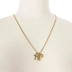 ディースクエアード DSQUARED2 23AW 3モチーフ ネックレス アクセサリー UNI アンティークゴールド S82NE0232 国内正規のサムネイル
