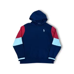 ポロラルフローレン ネイビ カラーブロック フーディ
