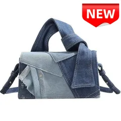 ⭐新品⭐デニムパッチワークミニショルダーバッグ レディース 斜めがけ 韓国風 おしゃれ かわいい ハンドバッグ 2way 小さめ カジュアル 軽量 デイリーバッグ トレンド ファッション雑貨 プレゼント ギフト 多機能 トレンド ご褒美 大人可愛い