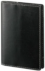 レイメイ藤井 カードホルダー付 メモノート zeitVektor 革製 ブラック ZVN234B [ブラック]