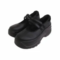 ザラ ZARA 美品 バレエフラットスニーカー メリージェーン ラウンドトゥ 黒 ブラック 36 靴 ■FF