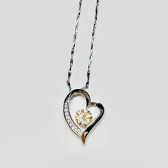 No.3　ネックレス　オープンハート　シャンパンゴールド