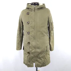 UNITED ARROWS/ B&Y★防寒モッズコート/内側ボア【メンズS/カーキ】ミリタリーアウター/BEAUTY&YOUTH/Coat/Jacket◆BJ161-b