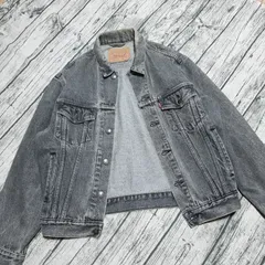 【size M】91年製 先染めブラック Euro Levi's 70503-0258 デニムジャケット Gジャン 雰囲気系