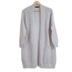 DAMAcollection(ダーマコレクション) カーディガン サイズM レディース - ライトグレー 長袖/ロング丈/ラメ