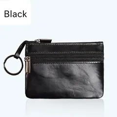 本革 小銭入れ レザー 小さい 財布  2ポケット キーリング付き コインケース