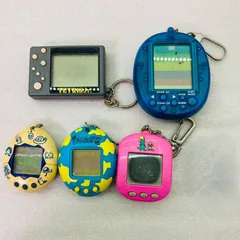 【5点セット】テトリスJr. スペースインベーダー マメゲーム 新種発見!! たまごっち DRAGOTTI 泣き虫りゅう太くん 育成ゲーム 小型携帯ゲーム