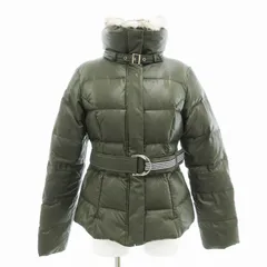 コムサコミューン COMME CA COMMUNE ダウンジャケット コート スタンドカラー ショート丈 M カーキ /AE ■FF