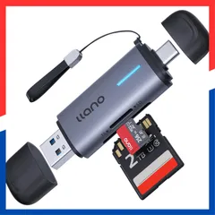 【特価商品】Micro Micro SDXC SDHC SDHC RS-MMC MMC マイクロsdカードリーダー【SDXC 2-in-1 超高速転送 UHS-Iカード対応】 3.0 C/USB type SDカードリーダー 「ブレスライト、読み取り状態が一目