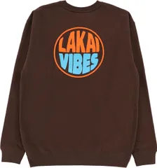 Poler Lakai Vibes Crewneck Chocolate L トレーナー