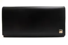 ダンヒル／Dunhill 長財布 財布 ウォレット メンズ 男性 男性用 レザー 革 本革 ブラック 黒  OR1010A Confidential コンフィデンシャル 小銭入れあり バイカラー