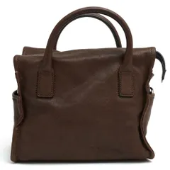 ヒロフ／HIROFU バッグ ハンドバッグ 鞄 トートバッグ レディース 女性 女性用レザー 革 本革 ダークブラウン 茶 ブラウン 