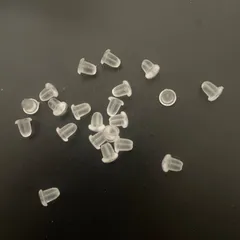 シリコン 樹脂 キャッチのみ ピアス バッグ ピン クリア 透明 レディース