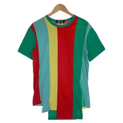 COMME des GARCONS HOMME DEUX コムデギャルソンオムドゥ 切替カットソー コットン Tシャツ マルチカラー DK-T003 AD2022 Size M