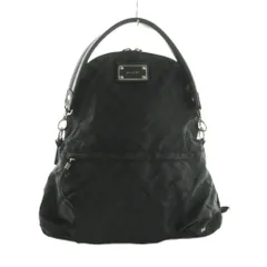 サザビー SAZABY 2WAY ハンドバッグ ワンショルダーバッグ ナイロン モノグラム柄 黒 /MI