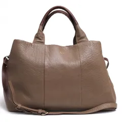 イビサ／IBIZA バッグ トートバッグ 鞄 ハンドバッグ レディース 女性 女性用レザー 革 本革 グレー 灰色  シボ革 シュリンクレザー 2WAY ショルダーバッグ