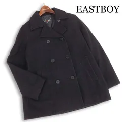 EASTBOY イーストボーイ 秋冬★ メルトン ウール スクール Pコート Sz.9 レディース 灰 グレー 女子 学生 通学のサムネイル