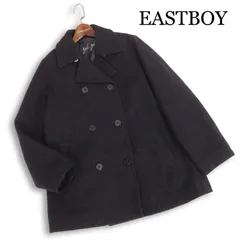 EASTBOY イーストボーイ 秋冬★ メルトン ウール スクール Pコート Sz.11 レディース 灰 グレー 女子 学生 通学
