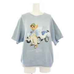 ポロ バイ ラルフローレン Polo by Ralph Lauren ポロベア スウェット トレーナー 半袖 S 青 /KH