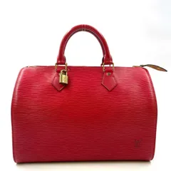 LOUIS VUITTON スピーディ30 エピ エピ レザー レッド ハンドバッグ ゴールド M43007
