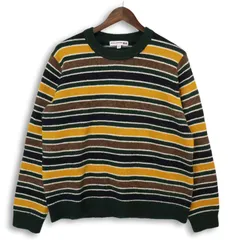 UNIQLO × INES DE LA FRESSANGE ユニクロ イネス マルチ ボーダー クルーネック ニット セーター Sz.3XL レディース 大きい