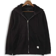 AZUL by moussy アズール マウジー 秋冬 裏起毛★ スウェット ダブルジップ パーカー Sz.M メンズ 黒のサムネイル