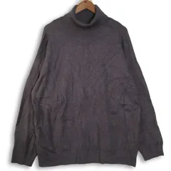antiqua アンティカ 秋冬 オーバーサイズ★ タートルネック ニット セーター Sz.L-XXL メンズ 灰 グレー 大きいサイズのサムネイル