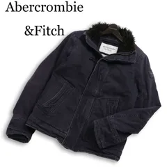 Abercrombie&Fitch アバクロンビー＆フィッチ ADIRONDACK 裏地ファー★ ミリタリー ジャケット ブルゾン Sz.S メンズ