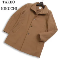 TAKEO KIKUCHI タケオキクチ 秋冬 キャメル ウール混★ スタンドカラー コート Sz.3 メンズ