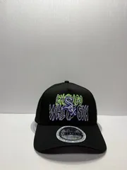 Newera シカゴホワイトソックス スプーキースクリプト 9forty A-FRAME スナップバックキャップ ブラックカラー