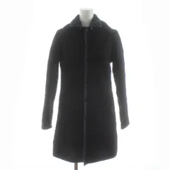 ラベンハム LAVENHAM キルティングコート 中綿 フード ミドル丈 ウール 36 ダークネイビー /KU