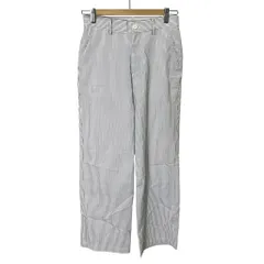 ジャーナルスタンダード レリューム JOURNAL STANDARD relume ストライプ ストレートパンツ ワイド 22-030-462-1120-2-0 36 ホワイト ネイビー ■GY43