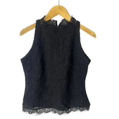 エイミーイストワール eimy istoire ノースリーブ ブラウス シャツ 総レース F ブラック ■GY43