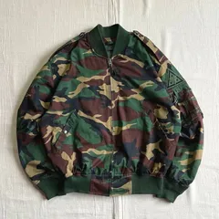 unknown　迷彩　カモフラージュ　総柄　MA-1　短丈フライトジャケット　ボンバージャケット　フルジップアップ　エポレット　星　星刺繍入りワッペン　グリーン×ブラウン×ブラック　Y2K　グランジ　C-BOY　camouflage flight jacket