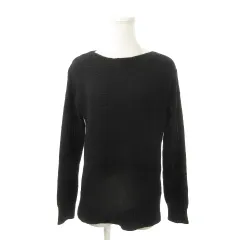 セオリー Theory ニット セーター ボートネック 長袖 カシミヤ S 黒 ブラック /MN19 ■GY99