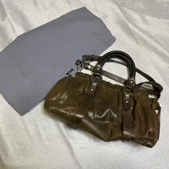 Miu Miu VitelloLux 2way handbag ミウミウ 袋付き y2k 平成 三日月 ハンドバック