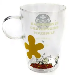 【中古】グラス スヌーピー＆チャーリー・ブラウン グラスマグ PEANUTS Charlie Brown 355ml 「スターバックスコーヒー×PEANUTS(SNOOPY)」