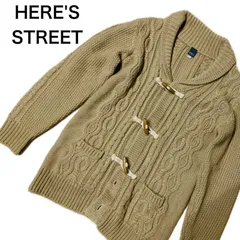 HERE'SSTREET ヒアーズ　ダッフルニット　Lサイズ カーディガン