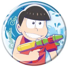 【中古】バッジ・ビンズ おそ松 「おそ松さん 缶バッジ 01.ウォーターフェスver. 描き下ろしイラスト」