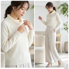 anysis エニィスィス【2】タートルネックニット ホワイト 冬服 通勤 M