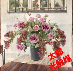 光触媒　人工観葉植物　ウォールグリーン　フェイクグリーン　ビクトリアローズ 光触媒 人工観葉植物 ウォールグリーン フェイクグリーン ビクトリア