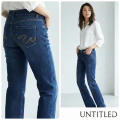 UNTITLED アンタイトル【2】スキニーデニム ストレッチ 青 M 美品