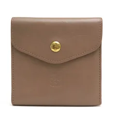 イルビゾンテ／IL BISONTE 財布 ウォレット レディース 女性 女性用 レザー 革 本革 ベージュ  54_1_54212306340 ユニセックス 男女兼用 二つ折り 小銭入れあり