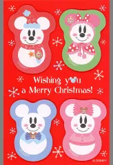 【中古】ノート・メモ帳 ミッキー＆ミニー(雪だるま) ふせん紙 「ディズニー・クリスマス2009」 東京ディズニーリゾート限定