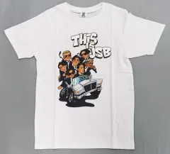 【中古】衣類 三代目 J SOUL BROTHERS イラストTシャツ ホワイト Lサイズ 「三代目 J SOUL BROTHERS LIVE TOUR 2021 “THIS IS JSB”」 追加グッズ